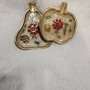 Brass Ring Dishes Set of 2